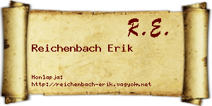Reichenbach Erik névjegykártya